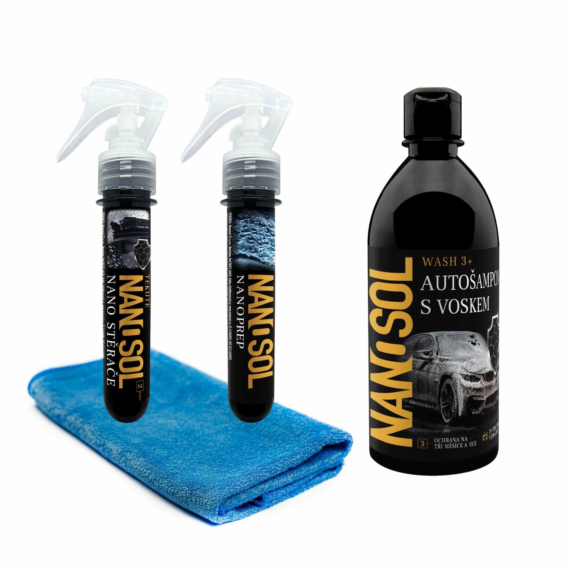 Sada na auto: NANOstěrače 3v1