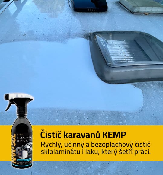 Čistič karavanů a obytných přívěsů KEMP od Nanosol.