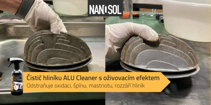 Čištění hliníku - hlavy motoru Jawa pomocí ALLU Cleaner