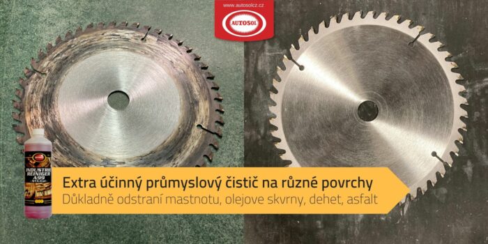 Čištění pilového kotouče Průmyslovým čističem A99