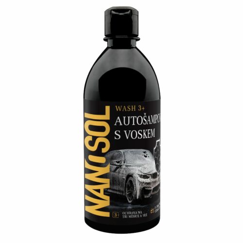 80010060 Autošampon s voskem WASH 3+ od NANOSOL