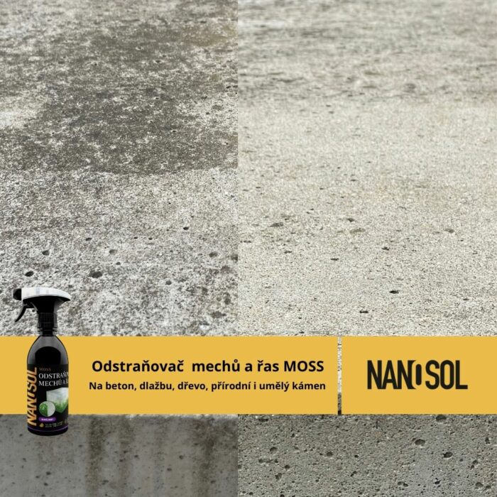 Odstranění mechu od Nanosol.