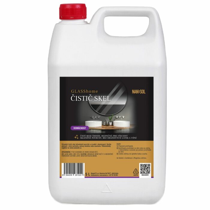 Čistič skel GLASShome 5 L
