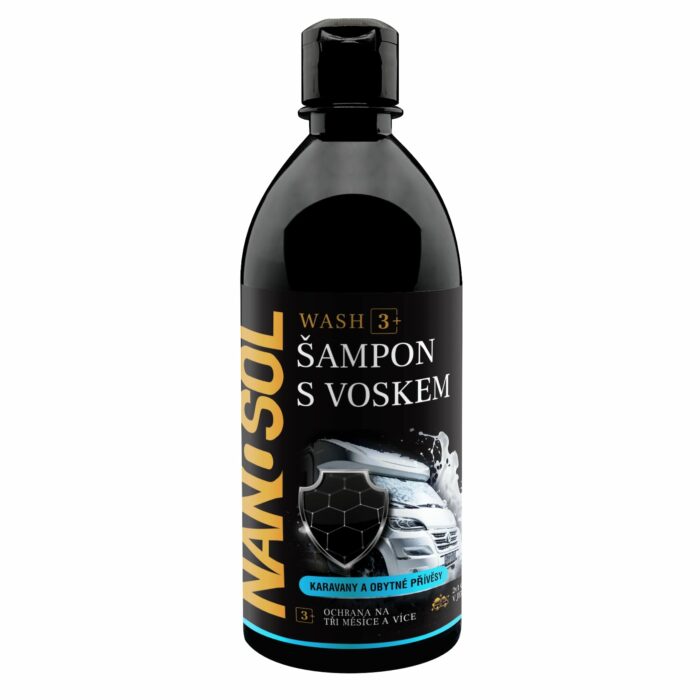 Šampon s voskem WASH 3+ na karavany a obytné přívěsy 500ml