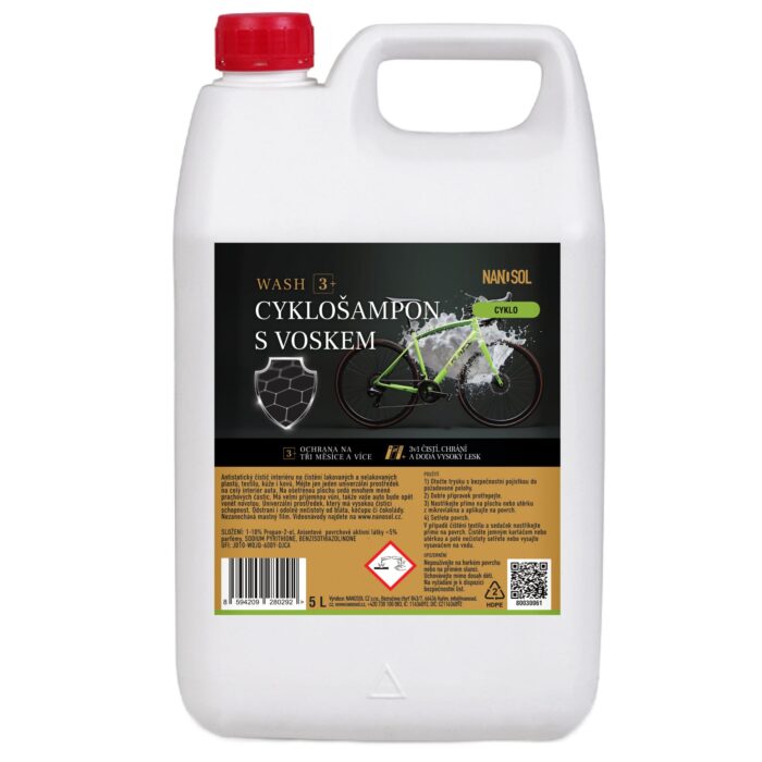 Cyklošampon s voskem WASH 3+ 5L