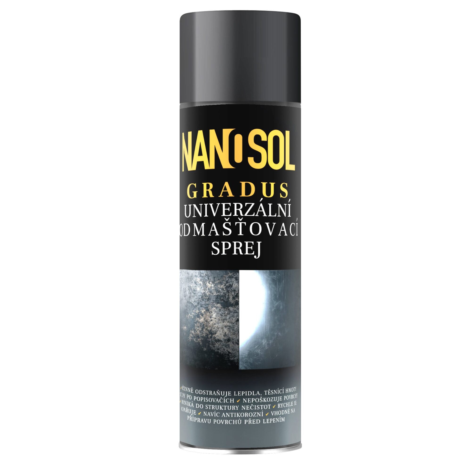 Univerzální odmašťovací sprej GRADUS od Nanosol.