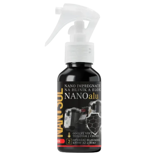 Impregnace hliníkových kufrů NANOalu od NANOSOL.