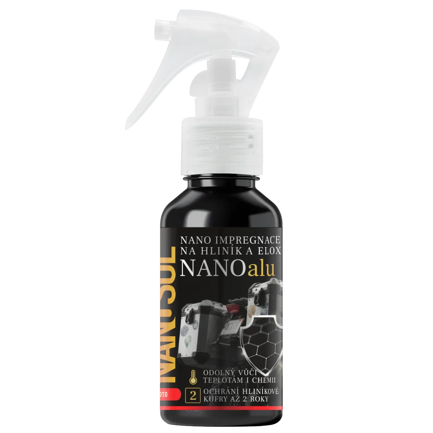 Impregnace hliníkových kufrů NANOalu od NANOSOL.