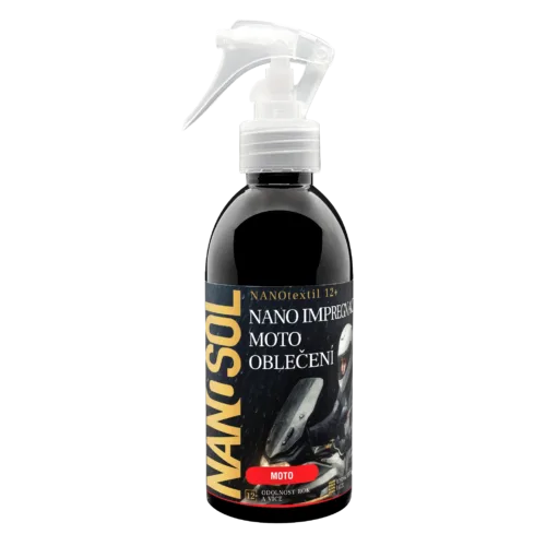 Nano impregnace na moto oblečení NANOtextil 12+ od Nanosol.
