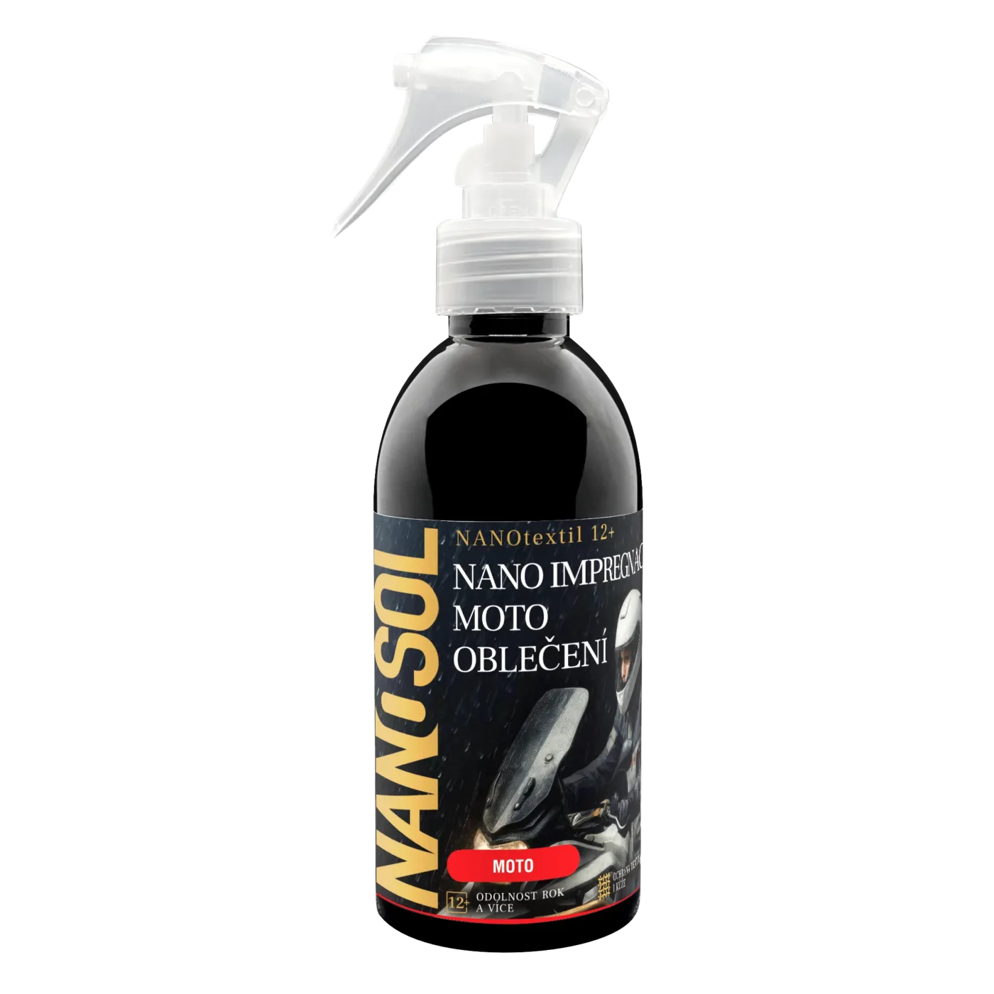 Nano impregnace na moto oblečení NANOtextil 12+ od Nanosol.