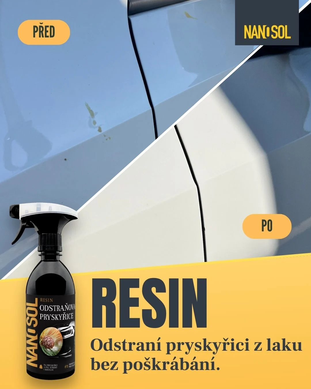 RESIN Odstraňovač pryskyřice RESIN od Nanosol.